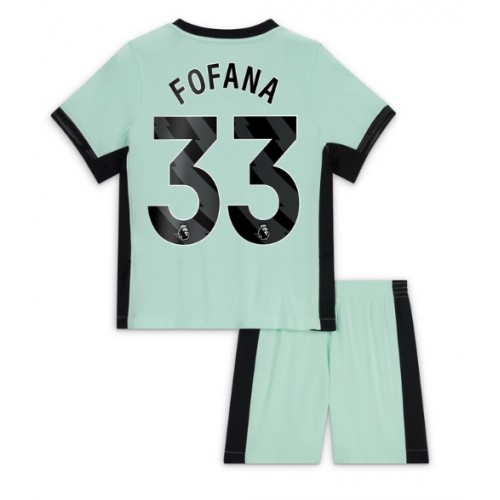 Maillot de foot Chelsea Wesley Fofana #33 Troisième enfant 2023-24 Manches Courte (+ pantalon court)